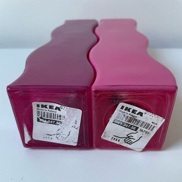 2x pink ikea wave vases (2000s ikea) - Picture 2 of 5